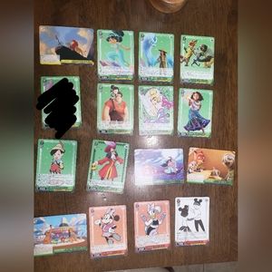Disney 100 Years of Wonder Weiss Schwarz Trading Cards lot of 41